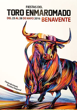 Cartel Toro Enmaromado de Benavente 2016